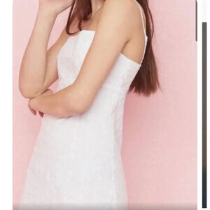 Garage eyelet white dress size small mini Sleeveless straps
